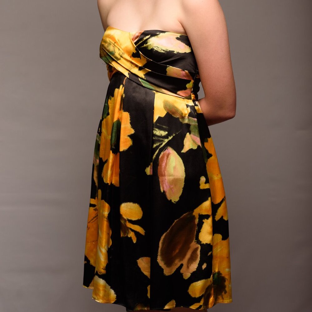 city triangles party dress, Size 3/4, Black , Bright gold, green
